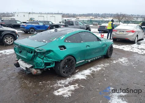 2021 BMW M4 z USA, uszkodzony, nr VIN WBS53AZ07MCG81375